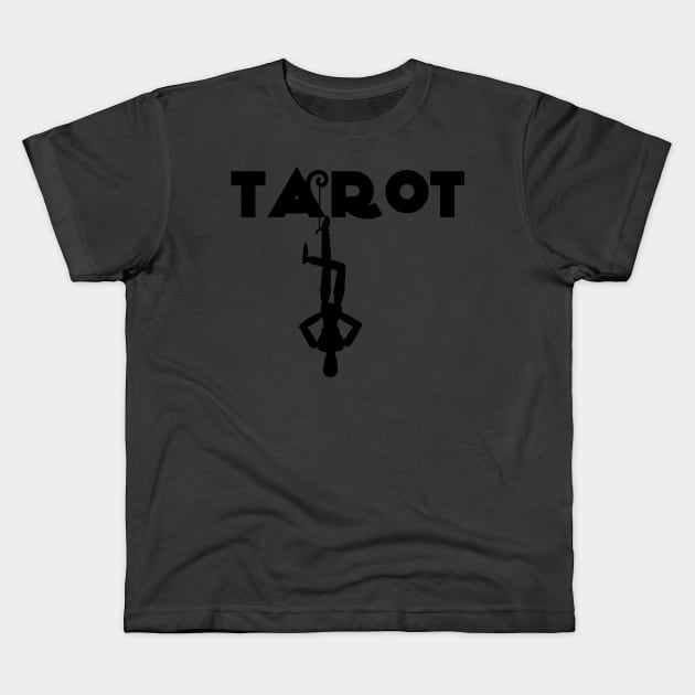 Tarot hanged man symbol, occult, magic Kids T-Shirt by AltrusianGrace